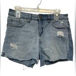 Soul Style Light Wash Distressed Denim Shorts Blue Size 10 Photo 0