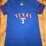 5th & Ocean OFFICIAL MLB TEXAS RANGERS BASEBALL V NECK TOP Photo 0