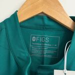 FIGS Rafaela Cargo Wide Leg ScrubJumpsuit in Hunter Green, Size Medium Photo 10