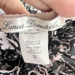 Linea Donatella Vintage Womens M Soft & Lace Cami Top Black Pink Floral Babydoll Photo 7