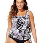 NWT Womens Swimsuits For All Tankini Swim Top Photo 0