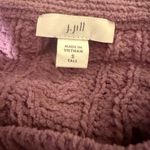 J.Jill Tall Cable Knit Sweater Dress Tunic Purple Soft Cozy Long Sleeve S Photo 3