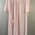 Vintage Nancy King Lingerie Nightgown‎ Size M Pink Nylon satin Lace Sleepwear Size M Photo 0