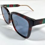 Gucci NEW  Square Sunglasses GG0599SA Tortoiseshell Pearlescent Havana Blue Photo 13