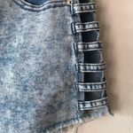 Windsor Acid Wash Cutout Side Denim Jean Shorts  Photo 5