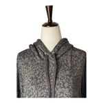 Sundry Sweatshirt Women Small Leopard Print Pink Stripe Hoodie Athleisure NWT Photo 4