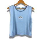 Jenni Sleepwear Blue Optimist Graphic Soft Sleep Tank NWT MEDIUM Photo 1