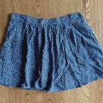 Old Navy Blue and White Mini Skater Skirt Photo 1