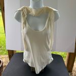 Ulla Johnson  Ivory Tank Top with Tie Straps L Photo 1