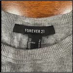 Forever 21 Baby Tee Womens Small Grey Shirt Ribbed Top Y2K Short Sleeves Basic Photo 1