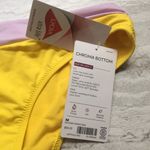 Athleta  Low Rise Blocked Hawaii Sasu Chroma Hipster Bikini Bottoms Medium Yellow Photo 4