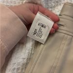 Boutique Cream pleather barrel pants  Photo 1