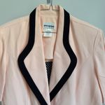 Perceptions ‎ by Irene B. Blazer Jacket Size 12 Pink Black Career Short Sleeve Photo 1