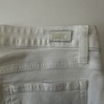 Paige ‎ High Rise Flare Jeans Raw Hem Crisp White Denim Pants Womens Size 31 Photo 9