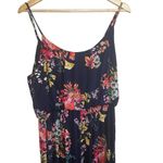 Love Ryan  Navy Blue Floral Jumpsuit Romper Spaghetti Straps Large Dark Flower Photo 1