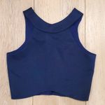 New Brenda Navy Cropped Tank Top Blue Photo 1