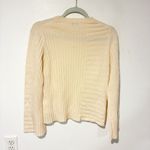Equipment  Emmaline Mixed Rib Wool & Cashmere Sweater Cream Size XS Photo 5