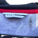 DKNY Tiger All Over Print Hoodie Y2K Pullover Photo 6