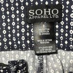 Soho  Apparel Blue White Diamond Shorts Cuffed Size 8 Everyday Shorts‎ Photo 9