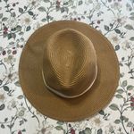 J.Crew  Packable straw hat Brown Wide-Brim Hat with white Band M-L Photo 1