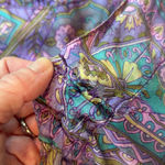 American Vintage Vintage 100% Silk Dress Paisley Pastel 1970s Halter One Size Photo 6