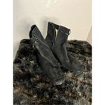 Salvatore Ferragamo  black suede bow leather booties boots 12 Photo 1