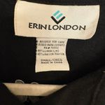 Vintage Erin London Black Linen Elephant Shirt Resortwear Vacation Style Small Photo 2