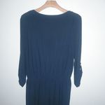 Emma & Michele 14 Pocketed Nylon Stretch Jumpsuit in Dark Navy Photo 8