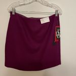 Dalia Collection  Wool Blend Dark Purple Mini Skirt size 8 Photo 5