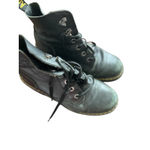 Dr. Martens  Black Leather Lace Up Chunky Heel Boots Womens US Size 8 UK 6 Photo 8