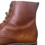 Madewell  The Kellie Lace-Up Boot Brown Size 8 Leather Low Heel Combat Casual Photo 10