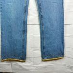 Gap Womens size 6 Flare Vintage Denim Jeans Embellished Fringe Boho Y2K Photo 3