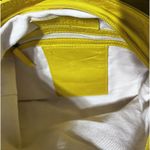 Morelle Yellow Leather Shoulder Bag Bow Accent Slouchy Hobo Bag Purse EUC Photo 9