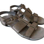 Vionic  Goldie Distressed Leather Straps Adjustable Perforated Comfort Sandals 8 Photo 0