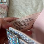 Pastel Pink Silver Rhinestone Embellished Sandals Size 5 Photo 5