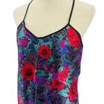 Vintage Delicates Nightgown Long Sleep Dress Medium Rich Floral Red Photo 1