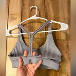 p'tula P’Tula Braided Back Gray Scoop Neck Bra Medium Photo 1