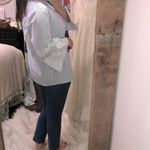 Anne Klein  harbor blue and white striped top new with tags size XLarge Photo 3