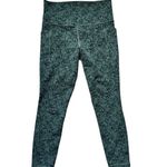 Athleta salutation stash pocket II 7/8 Leggings S Green Ankle Length High Waist Photo 2
