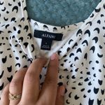 Alfani Printed Black & White Tank Top Midi Waves Dress Photo 6