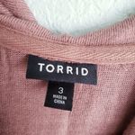 Torrid  Toasted Mauve Knit Cowl Neck Hoodie Photo 3