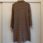 Saltwater Luxe  Tan Brown Plaid Neutral Lorelei Long Duster Cardigan Jacket Small Photo 5