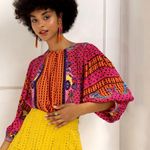 Anthropologie Bhanuni by Jyoti Emilia Beaded Peasant Blouse Photo 0