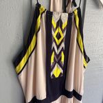 Greylin Women’s  multicolor halter White and Yellow Maxi Dress size small Photo 5