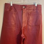 Maeve Anthropologie  The Collette Vegan Leather Cropped Pants NWOT Photo 1