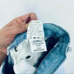 GRLFRND Helena Straight Jeans Women's 25 Blue High Rise Button Fly Distressed Photo 12