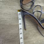 Gianvito Rossi  Lita Silver / Ice Blue Ankle Wrap Sandals Strappy Heels Size 36.5 Photo 7