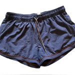 prAna  Womens Mariya Pull On Shorts Blue Medium Drawstring Pocket Activewear Photo 0