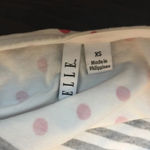 Elle  striped/polka dot top, 3/4 sleeve XS Photo 3