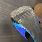 Jessica Simpson Evannan Royal Blue Suede Zip -Back Platform Shootie Heel 7.5 Photo 4